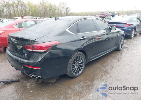 2018 Genesis G80 3.3T Sport из США, поврежденный, VIN KMHGN4JB2JU228949